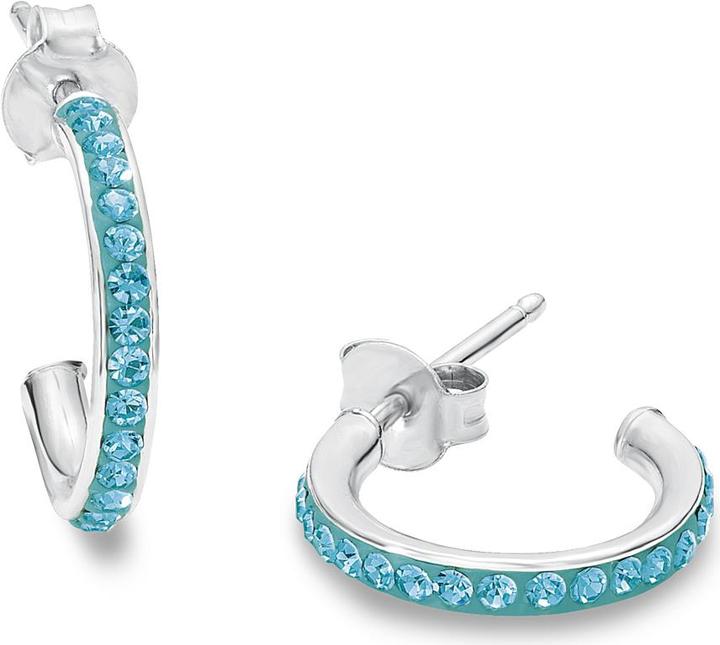 Actual product image Amor Creoles (Crystal, Silver)