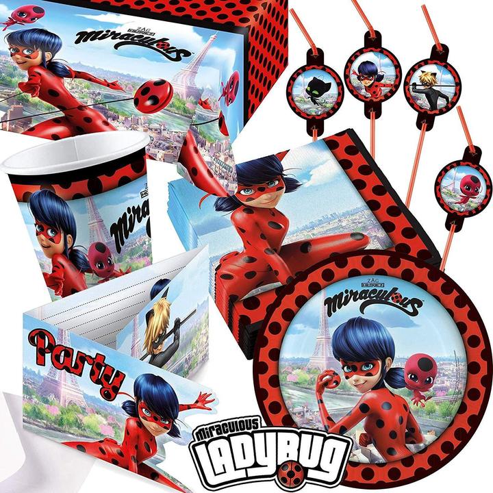 Actual product image Sombo Plastic Tablecloth Ladybug Miraculous (120 x 180 cm)