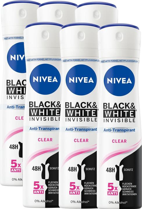 Produktbild NIVEA Deo Spray Invisible Multipack 6 x 150 ml (Spray, 150 ml)