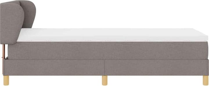 Produktbild VidaXL Boxspringbett Mit Matratze Stoff Taupe (80 x 200 cm)