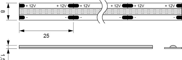 Produktbild L&S LED B+AMMApA-nder COB 7,2 / 12 V Emotion (Kaltweiss, Warmweiss, 500 cm, Indoor)