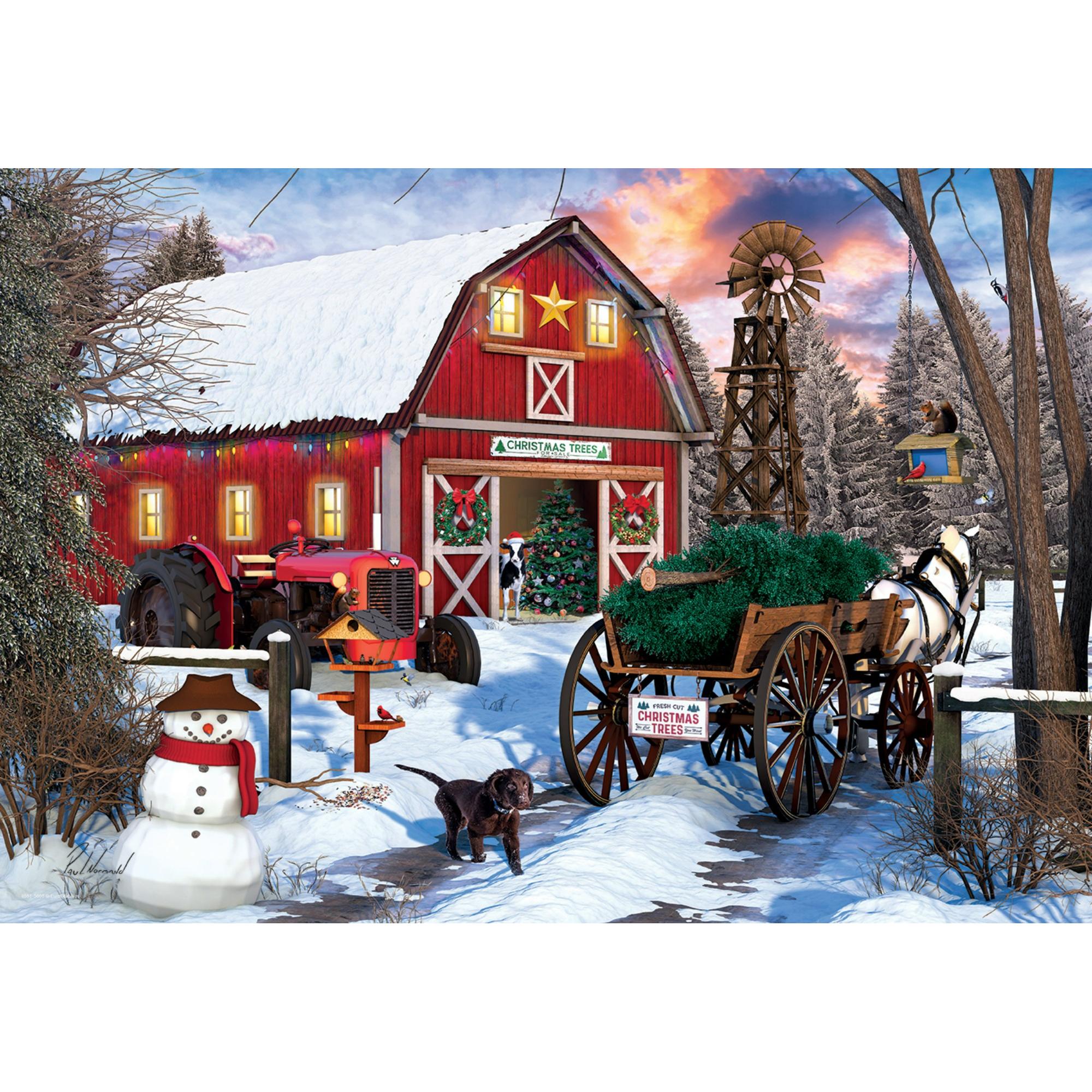 Thumbnail - Eurographics Weihnachtsscheune Puzzledose 550 Teile (550 Teile)