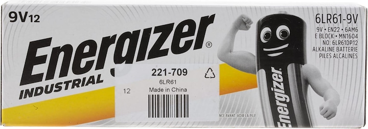 Produktbild Energizer Industrial (12 Stk., 9V Block, 600 mAh)