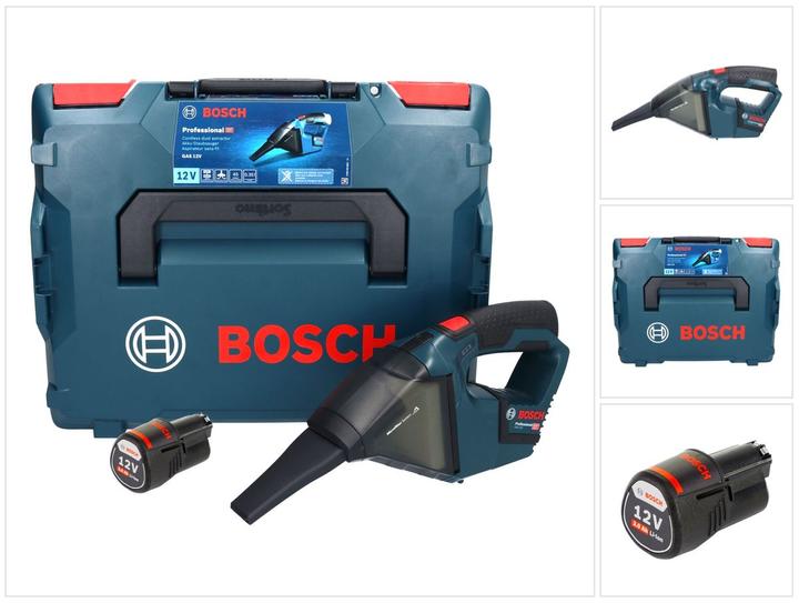 Produktbild Bosch Professional GAS 12V Professional Akku Staubsauger 12 V 0,35 l + 1x Akku 3,0 Ah + L-Boxx - ohne Ladegerät