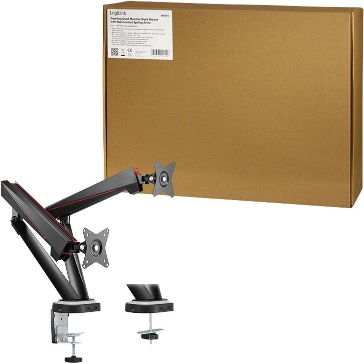 LogiLink BP0092 (Tisch, 32"), Monitor Halterung, Schwarz, Rot