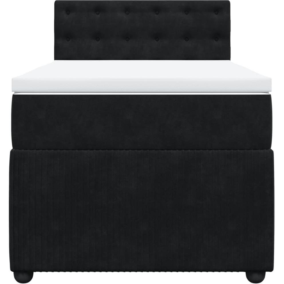 Thumbnail - VidaXL, Bett, Bo x springbett mit Matratze 90 x 190 cm Samt (90 x 190 cm)