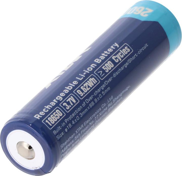 Produktbild Xtar Akku 18650 mit Nippel (2600 mAh)
