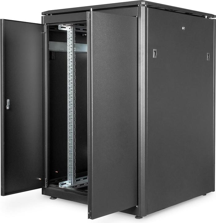 Actual product image Digitus DN-19 22U-8/8-B-1 network cabinet (22 RU, 19 inch rack)