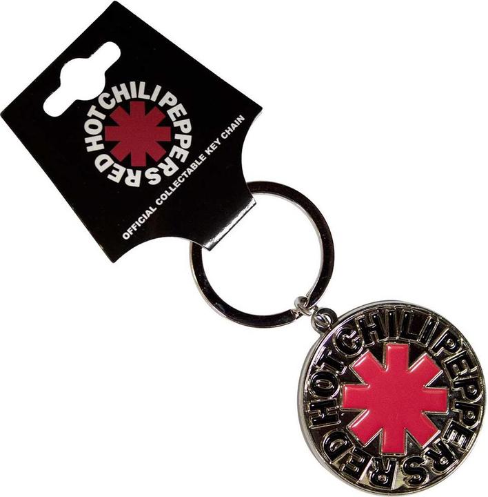 Actual product image Red Hot Chili Peppers Asterisk Logo Silver Schlüsselanhänger