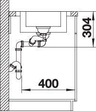 Actual product image Blanco Dinas 6 S (Fitted sink with draining board, 100 cm, 50 cm)