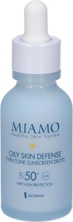 Immagine prodotto Miamo Siero per la difesa della pelle grassa Gocce di protezione solare a tono uniforme 30ml Spf50 (Crema solare viso, SPF 50, 30 ml)