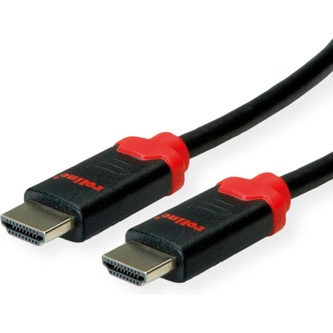 Roline 10K HDMI Ultra High Speed Kabel, ST/ST, schwarz, 2 m (2 m, HDMI), Video Kabel