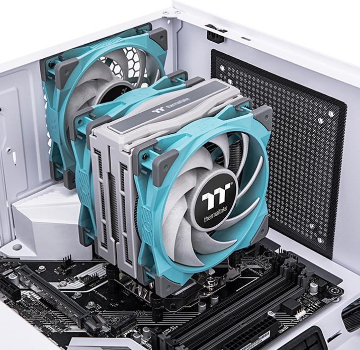 Productafbeelding Thermaltake toughair 510 turquoise cpu koeler cpu koeler (159.50 mm)