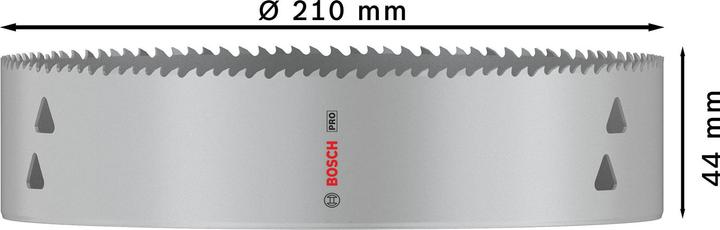Actual product image Bosch Professional Zubehör PRO Multi material hole saw, 210 mm, with thread (210 millimetres)