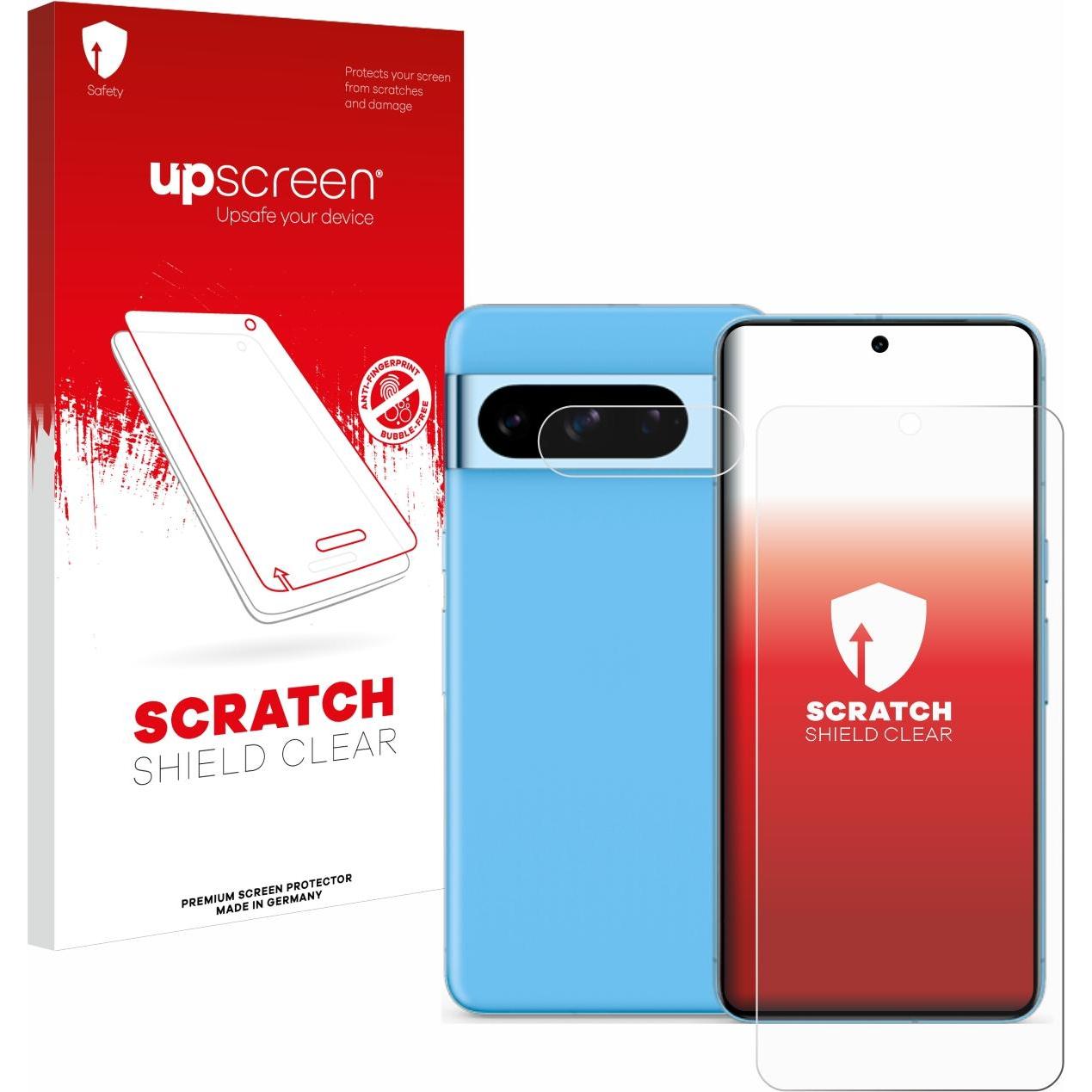 upscreen Scratch Shield Displayschutz (1 Stück, Google Pixel 8 Pro), Smartphone Schutzfolie, Transparent