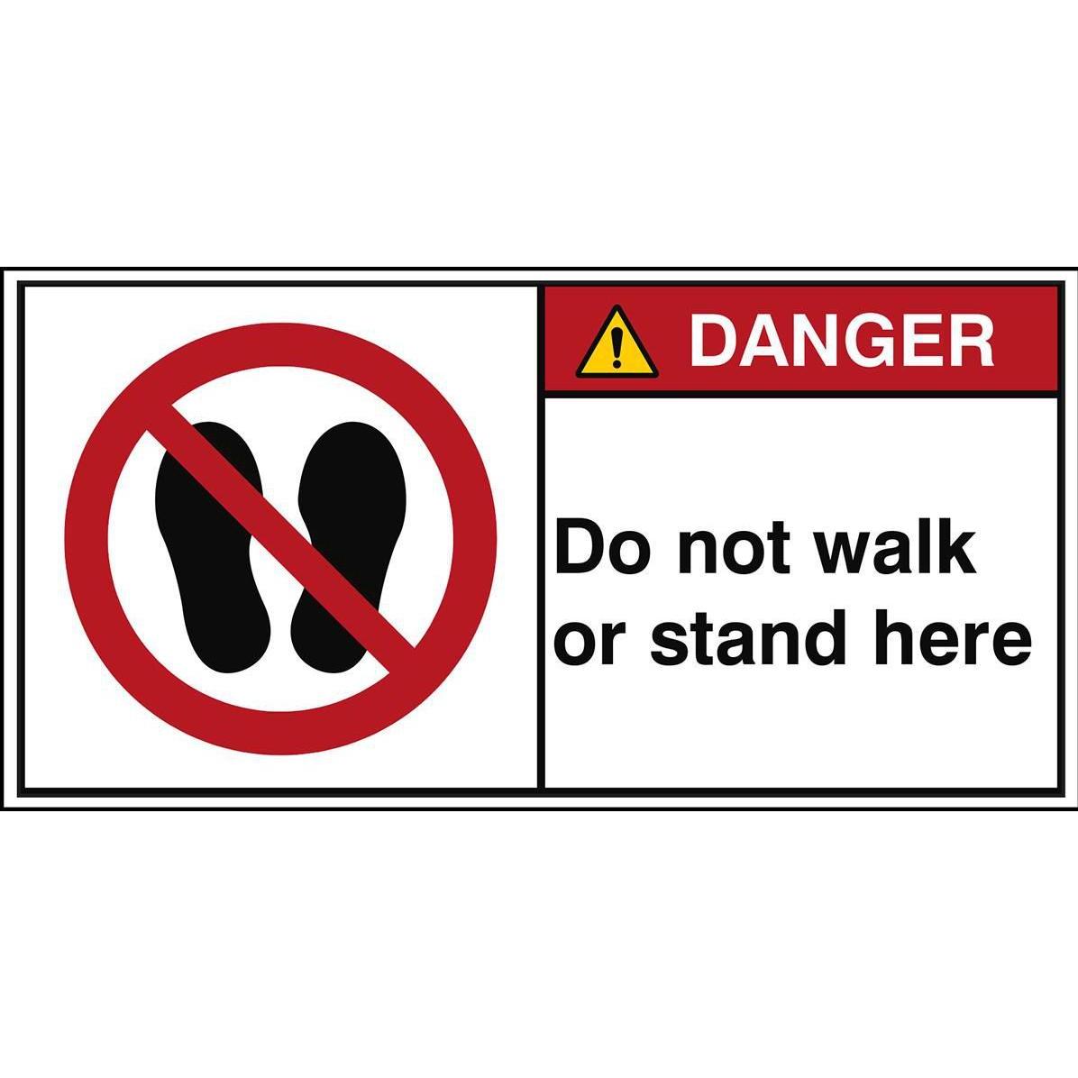 Brady, Sicherheitskennzeichnung, ISO Safety Sign - Do not walk