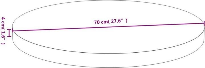 Actual product image VidaXL Douglas (70 x 4 cm)