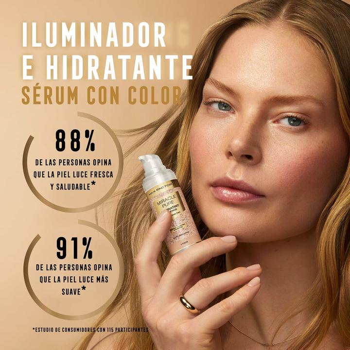 Produktbild Max Factor Foundation Miracle Pure Hydratint Essence 3 Light, 30 ml (3 Light)