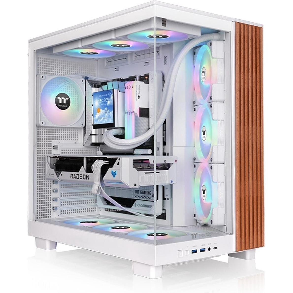 Thermaltake Geh View 380 XL WS Midi Tower "ARGB Snow" White retail (ATX, Micro ATX (mATX), Mini-ITX), Case PC, Bianco