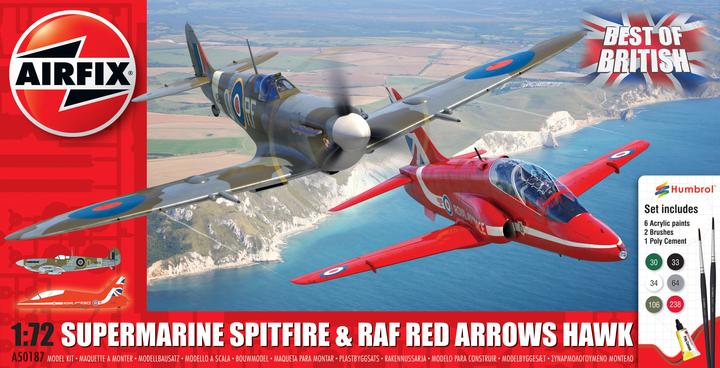 Immagine prodotto Airfix Kit Set Best of British Spitfire & Hawk 1:72