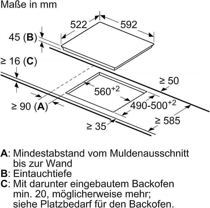 Image du produit Siemens iQ300, Table de cuisson électrique 60cm, noir, sans cadre, EA631GNA1E (59.20 cm, Table de cuisson en vitrocéramique)