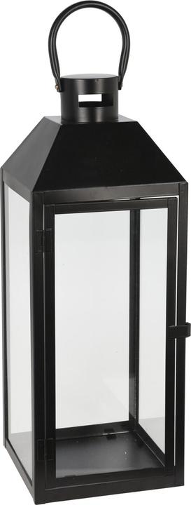 Mojawo 3er Gartenlaternen Laternen Metall Windlicht Schwarz H23/39/49cm (3 x)