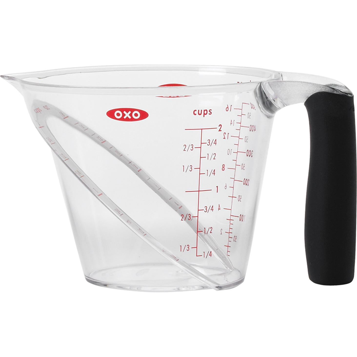 OXO Abgewinkelter Messbecher, Messbecher, Transparent