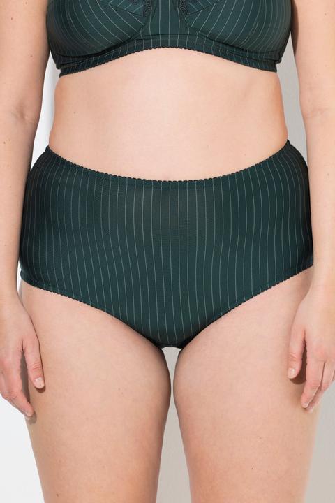 Image du produit Ulla Popken Lot de 2 culottes midi, fines rayures, modèle moyennement échancré (62)