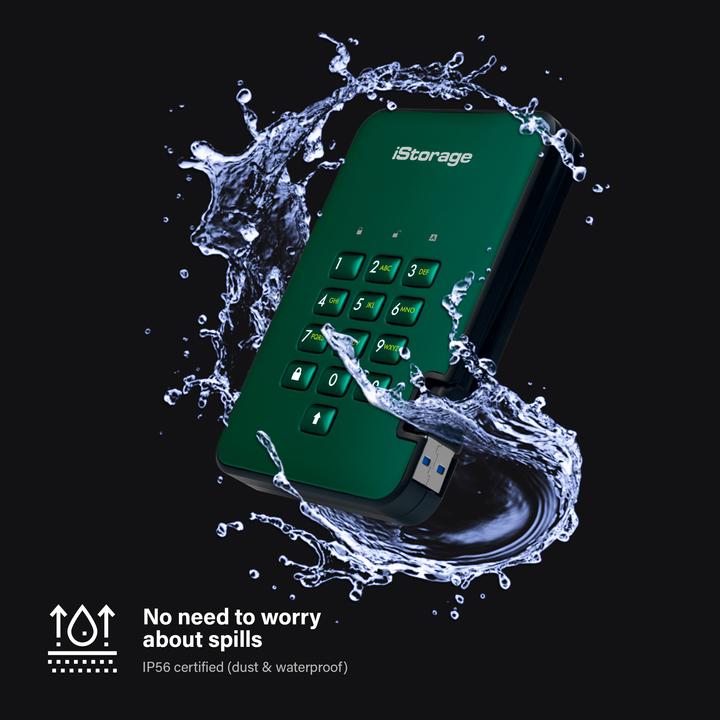 Produktbild iStorage diskAshur2 SSD 8TB - Green (8 TB)