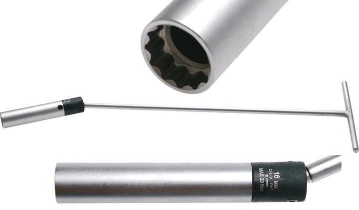 Produktbild BGS Gelenk-Zündkerzenschlüssel mit Drehmomentbegrenzung 20 Nm SW 16 mm