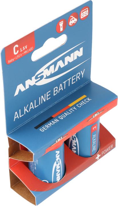 Produktbild Ansmann Alkaline Batterie Baby C, LR14, 1,5V, 2er Papierblister (2 Stk., R14)