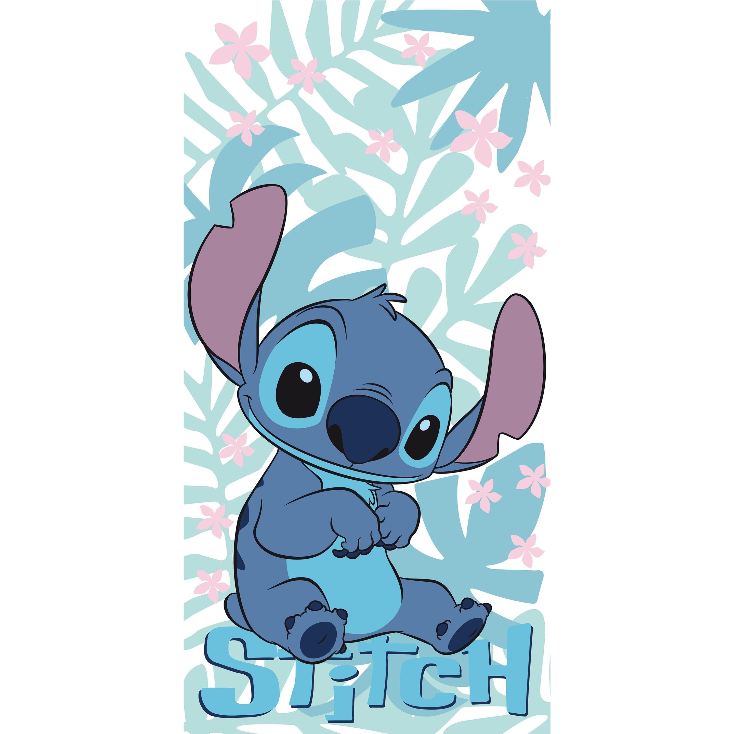 Tinisu, Strandtuch, Stitch Handtuch Baumwolle Strand Badetuch 70x140cm Lilo & Stitch (70 x 140 cm)