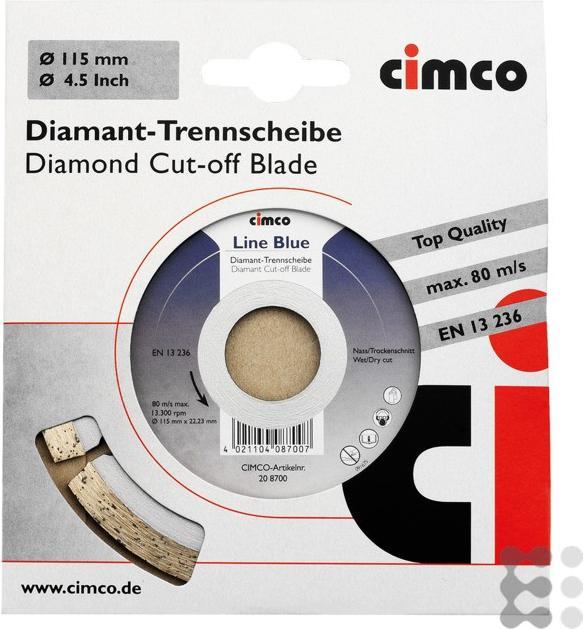 Produktbild Cimco Diamanttrennscheibe