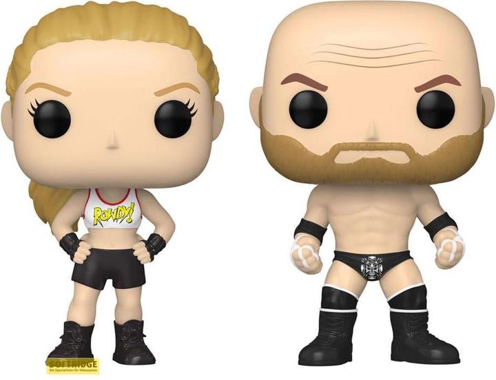 Immagine prodotto Funko WWE confezione 2 statuette POP! in vinile Rousey/Triple H 9 cm