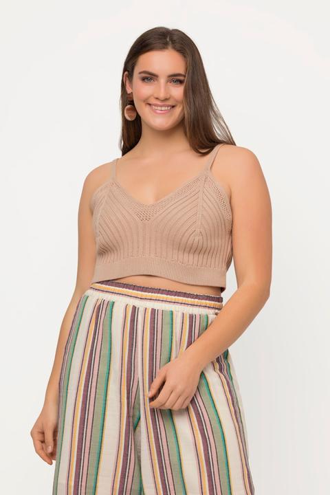 Produktbild Ulla Popken Bralette, Rippstrick, Zierkanten (50, 52)