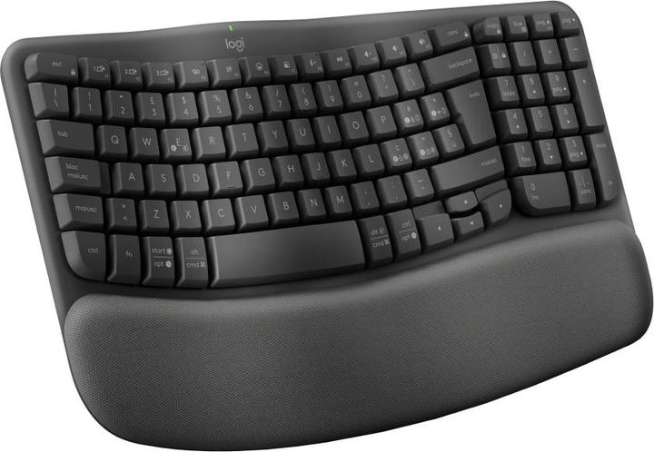 Immagine prodotto Logitech Wave Keysergonomic Kb Graphite (Italiano, Senza fili)