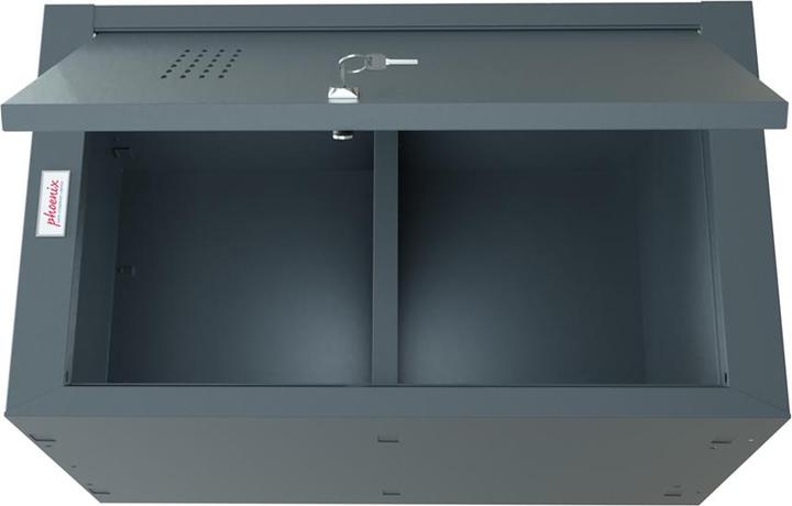 Productafbeelding Phoenix CL0644AAK Kubuskast medium 2 antraciet met sleutelslot B x H D 400 (87 l)