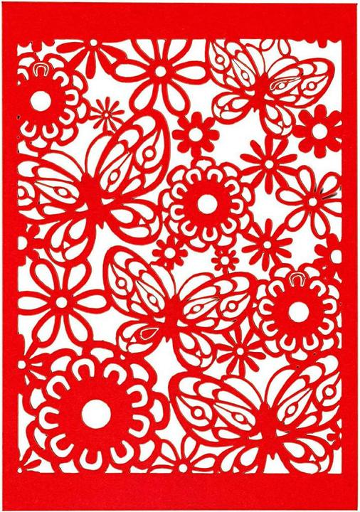Actual product image Creativ Company Patterned cardboard red, 10 pcs. (10 x)
