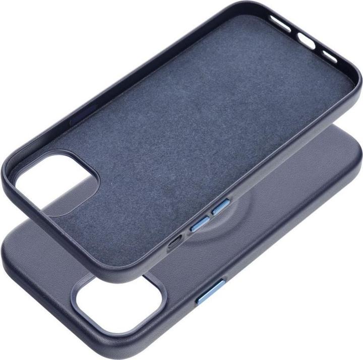 Produktbild Roar Back panel cover case LEATHER MAG compatible with MagSafe for IPHONE 14 Plus navy (Apple iPhone 14 Plus)