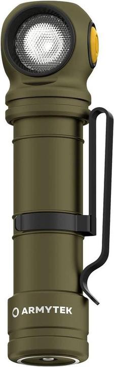 Actual product image ArmyTek Wizard C2 Pro Max Olive White LED torch with belt clip, with holster battery-powered 40 (12.15 cm, 4000 lm)