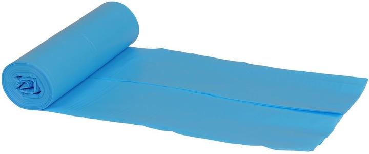 Actual product image Abena Bin liners Saekko Boy 60 L blue 10 pieces/roll Cardboard box with 24 rolls, thickness 35 my (240 x, 60 l)