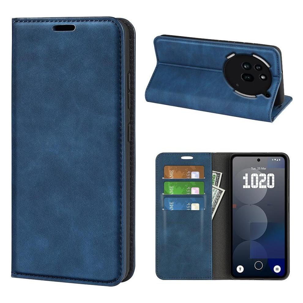 Portafoglio trifold RFID uoo in fibra di carbonio con 11 scoparti per