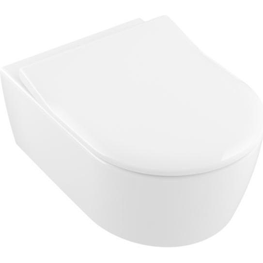 Thumbnail - Villeroy & Boch, Toilette + Bidet, V&B Combi-Pack AVENTO m WWC ti. DF u WC-Sitz SlimSeat we C+