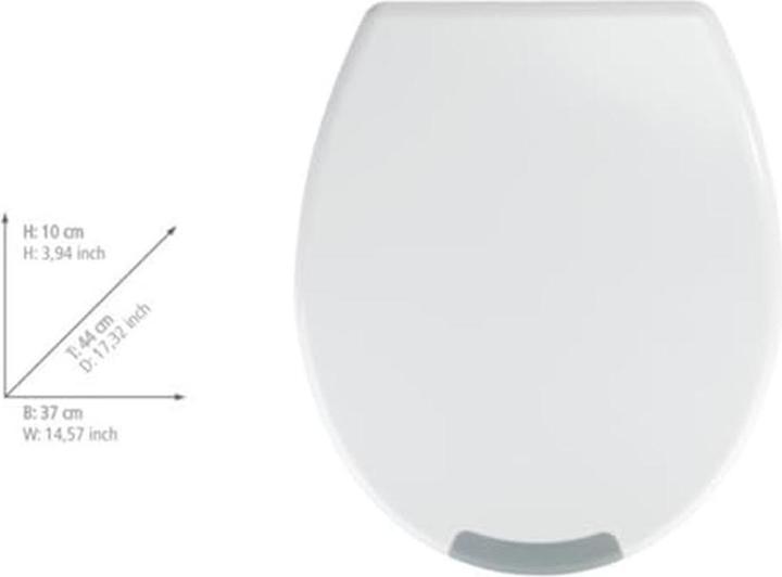 Image du produit Wenko Siège WC Secura Comfort L blanc avec dispositif d'abaissement automatique