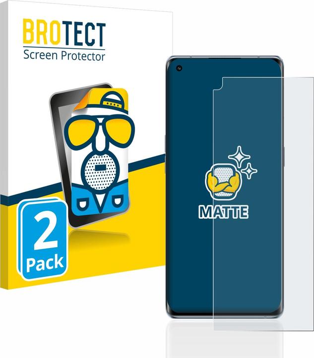Actual product image BROTECT Anti-glare screen protector matt (2 Piece, Oppo Reno 6 Pro 5G)