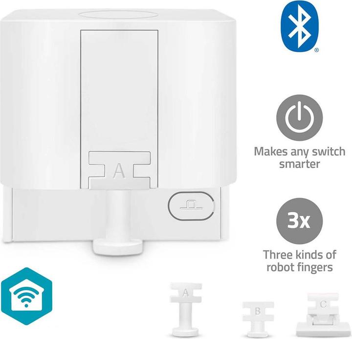 Actual product image Nedis Set of 2 SwitchBot, finger bot for switches & push-buttons, app control
