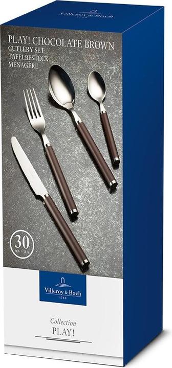 Actual product image Villeroy & Boch Cutlery set 30pcs Play! chocolate brown (30 pcs., Cutlery set)