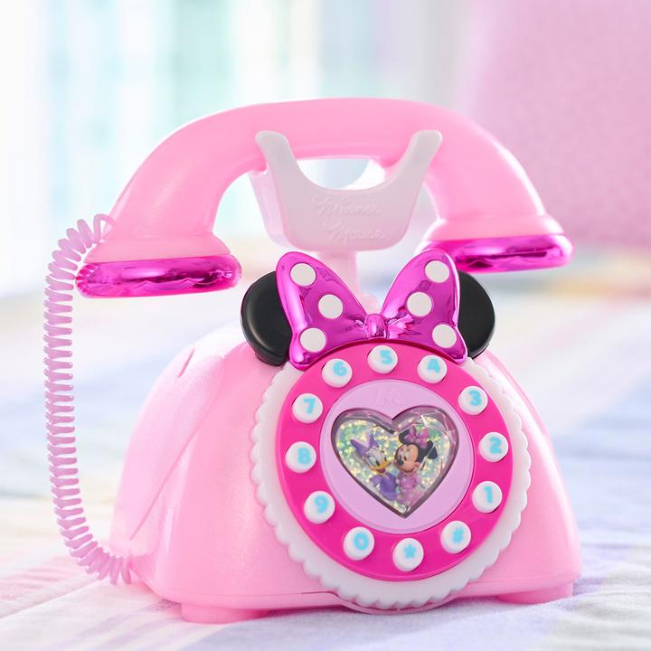 Actual product image Just Play Disney Junior Minnie Mouse Ring Me Spieltelefon, Wählscheibe, Lichter- und Soundeffekte, K