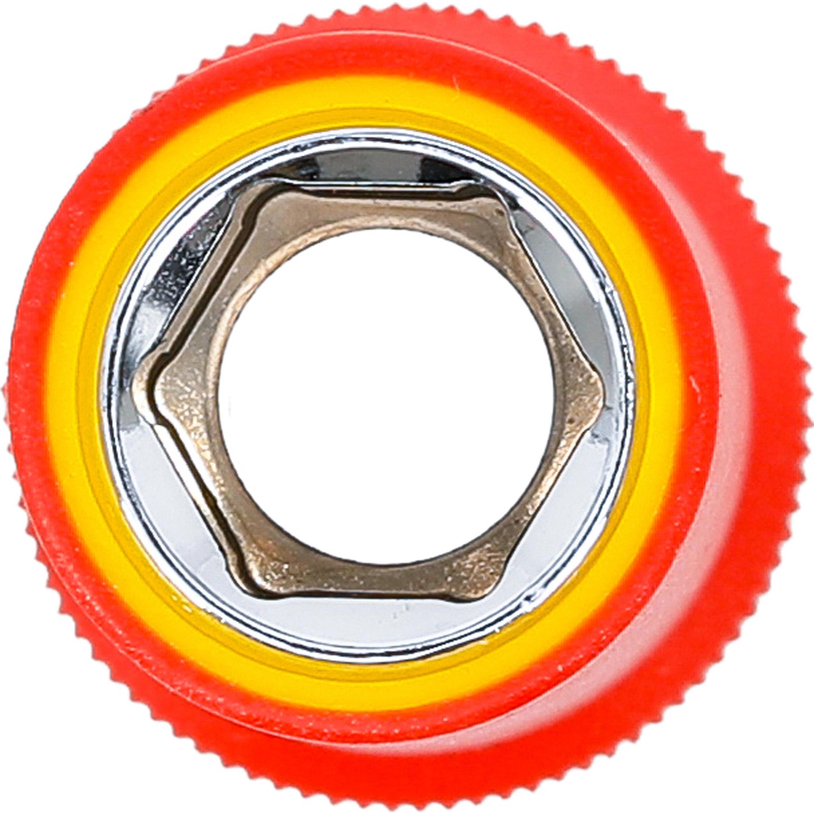 Thumbnail - BGS, Steckschlüssel + Stecknuss, VDE-Steckschlüssel-Einsatz Sechskant Antrieb Innenvierkant 12,5 mm (1/2") SW 13 mm (13 ...