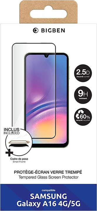 Actual product image Bigben 2.5D protective film (1 pcs., Samsung Galaxy A16, Samsung Galaxy A16 5G)